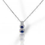 Collana in argento rodiato oro Giallo con pietre sintetiche (code FC012161)