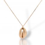 Rose gold plated silver 925° seashell necklace codeFC1928