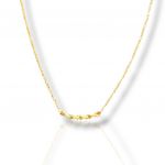 Gold plated silver infinity necklace (code FCM2702)