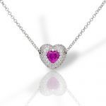 Girocollo Cuore in argento 925° rodiato (code FCM2766)