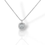 Κολιέ απο επιπλατινωμένο ασήμι 925° (code GEM25138)