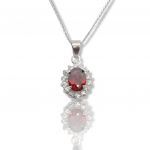 Platinum plated silver 925° necklace  (code M2434)