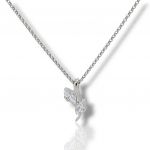 Platinum plated silver 925° necklace (code M2870)
