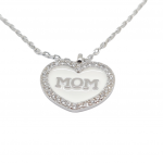 Girocollo Cuore & MOM in argento 925° rodiato  (code FC005363)