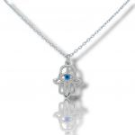  Platinum plated silver 925° FATIMA necklace (code S234185)