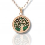 Rose gold plated silver 925° necklace  (code SHK905133R)
