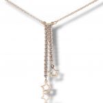 Rose gold plated silver 925° necklace  (code SHK745R)