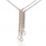Rose gold plated silver 925° necklace  (code SHK746RC)