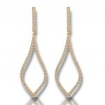 Orecchini in argento 925° dorato oro Giallo (code SHK958)