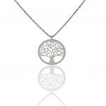 Platinum plated silver 925° necklace  (code SHK991B)