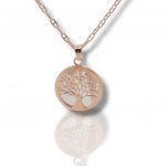 Rose gold plated silver 925° necklace  (code SHK995R)