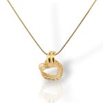Κολιέ καρδούλα απο ασήμι 925º  επιχρυσωμένο  (code SVX2500863D)