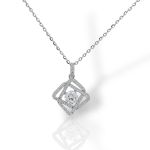 Κολιέ απο επιπλατινωμένο ασήμι 925° (code FC013379)