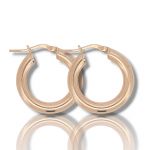 Rose Gold plated silver 925º  earrings  (code SHK089)