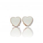 Gold plated silver 925º earrings with hearts   (code FC007468B)