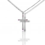 Platinum plated silver 925º Cross  (code FC0008345)