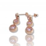 Rose gold plated silver 925º drop earrings (code FC000900)