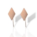 Σκουλαρίκια κρεμαστά απο επιχρυσωμένο ροζ ασήμι 925° (code SHK0018445)