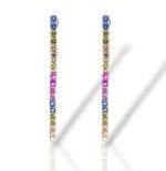 Σκουλαρίκια κρεμαστά απο επιπλατινωμένο ασήμι 925° (code FC002825)