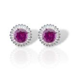 Σκουλαρίκια απο επιπλατινωμένο ασήμι 925° (code FCM002838)