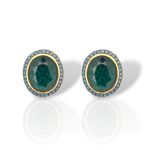 Ασημένια σκουλαρίκια  925° επιπλατινωμένα (code FCM002839)