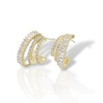 Σκουλαρίκια κρικάκι απο επιχρυσωμένο ασήμι 925° (code FCM002843)