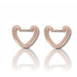 Gold plated silver 925º hoop earrings(code FC003356)