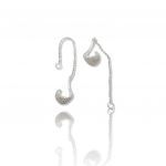 Platinum plated silver 925º earrings(code FC004498)