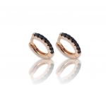 Rose gold plated silver 925º hoop earrings (code FC004719)