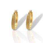 Σκουλαρίκια κρικάκι απο επιχρυσωμένο ασήμι 925° (code FC007200)