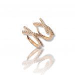 Rose gold plated silver 925º earrings (code FC007325)