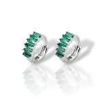 Σκουλαρίκια απο επιπλατινωμένο ασήμι 925° (code FC007982)