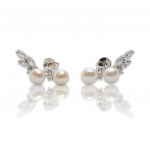 Platinum plated silver 925º earrings (code FC008264)