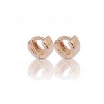 Rose gold plated silver 925º hoop earrings(code FC008431)