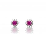 Platinum plated silver 925º  earrings (code FC008477)