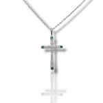 Platinum plated silver 925º Cross  (code FC0008508)