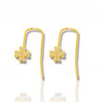 Yellow - gold plated silver 925º earrings (code FC008774)