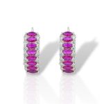 Σκουλαρίκια απο επιπλατινωμένο ασήμι 925° (code FC010624)