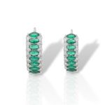 Σκουλαρίκια απο επιπλατινωμένο ασήμι 925° (code FC010627)