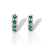 Σκουλαρίκια απο επιπλατινωμένο ασήμι 925° (code FC010630)