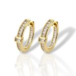 Σκουλαρίκια κρικάκι απο επιχρυσωμένο ασήμι 925° (code FC010769)