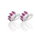 Σκουλαρίκια απο επιπλατινωμένο ασήμι 925° (code FC012837)