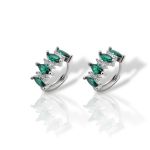 Σκουλαρίκια απο επιπλατινωμένο ασήμι 925° (code FC012839)