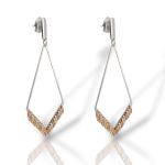 Σκουλαρίκια κρικάκι απο επιπλατινωμένο ασήμι 925° (code SVX1600176)