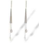 Σκουλαρίκια απο επιπλατινωμένο ασήμι 925° (code SHK001844)