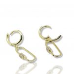 Orecchini in argento 925° dorato con zirconi cubici