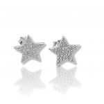 Orecchini Stelle in argento 925° rodiato