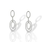 Σκουλαρίκια κρεμαστά απο επιπλατινωμένο ασήμι 925° (code SVX2301927)