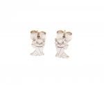 Platinum plated silver 925° cat earrings (code S239724)