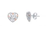  Platinum plated silver 925° earrings (code S249299)